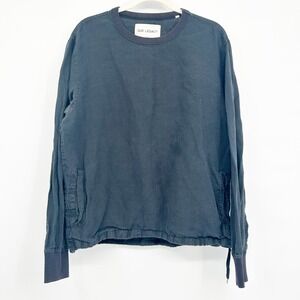 OUR LEGACY Mens Luxury‎ SS16 Anthracite Linen Crewneck Pullover Shirt Size IT 48
